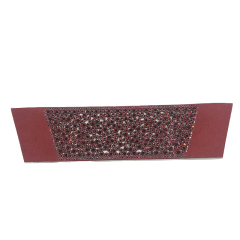 Custom vamp accessories PU flannelette laser hot drill hand nailed beads female sandal face semi-finished accessories wholesale processing