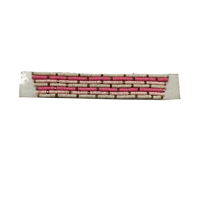 Custom vamp accessories PU bead bead embroidery hot drill hand nailed bead female sandal face semi-finished accessories wholesale processing