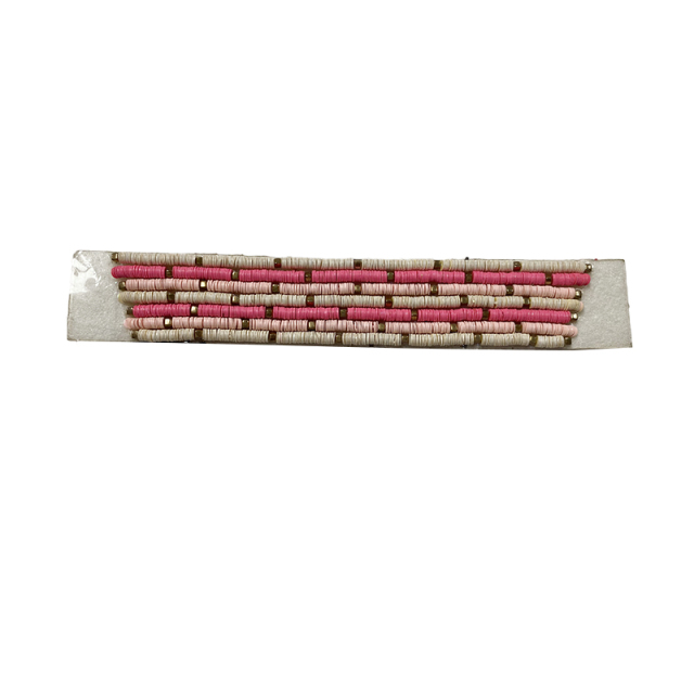 Custom vamp accessories PU bead bead embroidery hot drill hand nailed bead female sandal face semi-finished accessories wholesale processing
