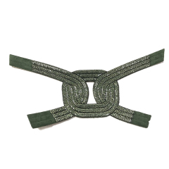 Custom vamp accessories PU chain back glue hot drill manual point drill female sandal face semi-finished accessories wholesale processing
