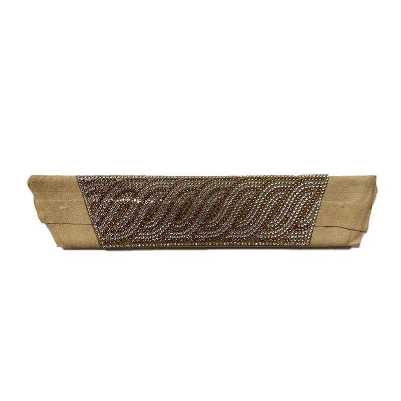 Custom vamp accessories PU bead bead embroidery hot drill hand nailed bead female sandal face semi-finished accessories wholesale processing