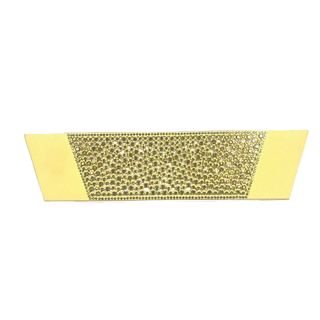 Custom vamp accessories PU flannelette laser hot drill hand nailed beads female sandal face semi-finished accessories wholesale processing