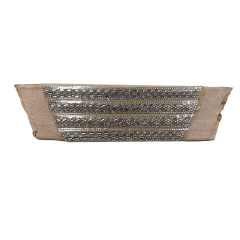 Custom vamp accessories PU chain back glue hot drill manual point drill female sandal face semi-finished accessories wholesale processing