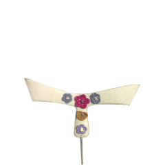 Custom new vamp accessories twine yarn embroidery rope embroidery hand nailed bead women sandal face semi-finished jewelry processing