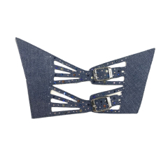 Custom new vamp accessories twine yarn embroidery rope embroidery hand nailed bead women sandal face semi-finished jewelry processing