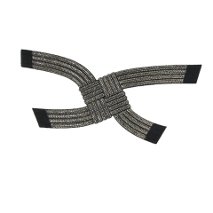 Custom vamp accessories PU chain back glue hot drill manual point drill female sandal face semi-finished accessories wholesale processing