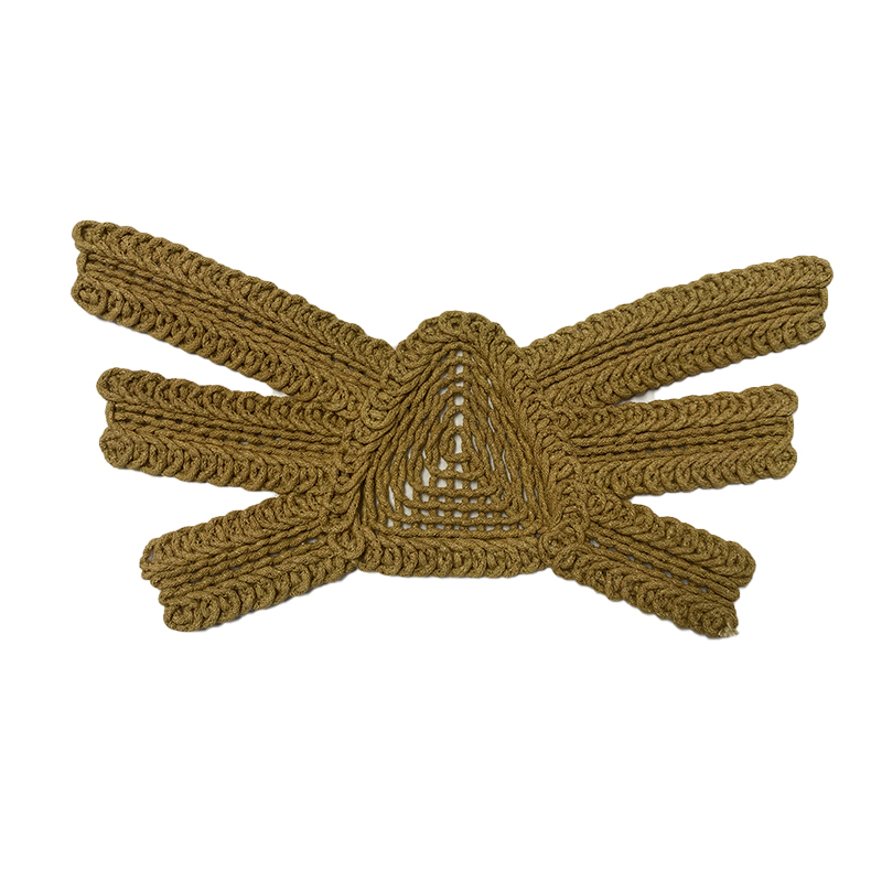 Customized new vamp accessories twine braided PU embroidery rope embroidery women sandal face semi-finished accessories wholesale processing