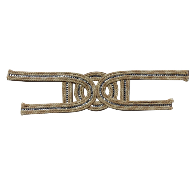 Customized new vamp accessories twine braided PU embroidery rope embroidery women sandal face semi-finished accessories wholesale processing