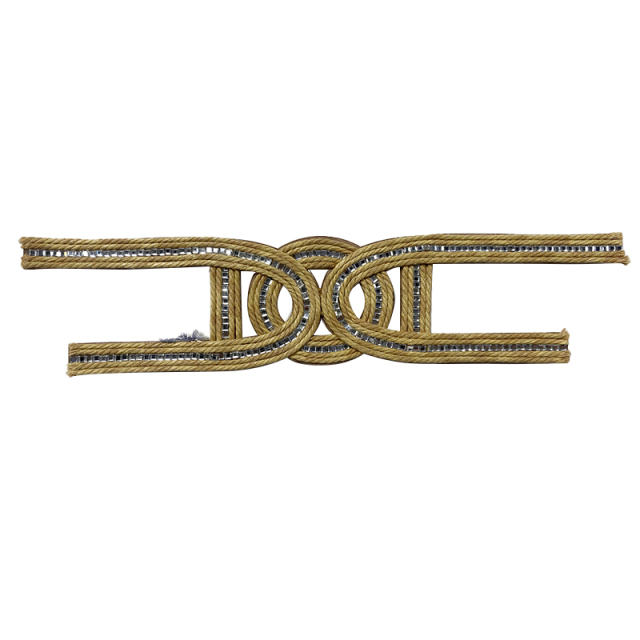 Customized new vamp accessories twine braided PU embroidery rope embroidery women sandal face semi-finished accessories wholesale processing