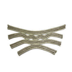Customized new vamp accessories twine braided PU embroidery rope embroidery women sandal face semi-finished accessories wholesale processing