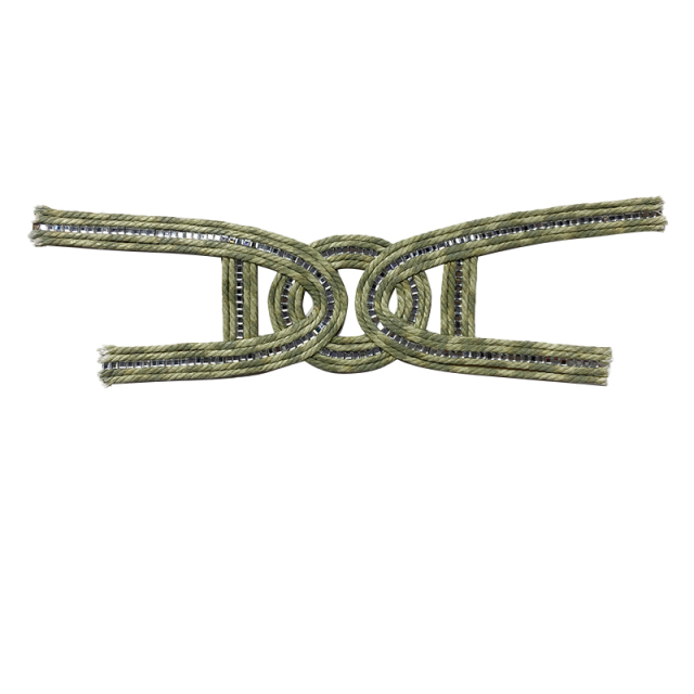 Customized new vamp accessories twine braided PU embroidery rope embroidery women sandal face semi-finished accessories wholesale processing