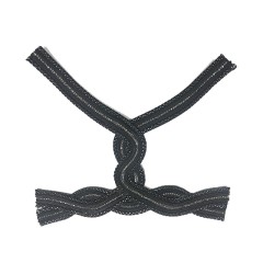 Customized new vamp accessories twine braided PU embroidery rope embroidery women sandal face semi-finished accessories wholesale processing