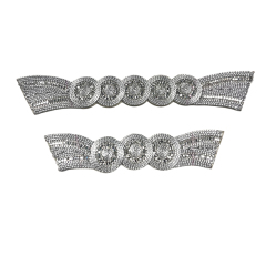 Customized new vamp accessories twine braided PU embroidery rope embroidery women sandal face semi-finished accessories wholesale processing