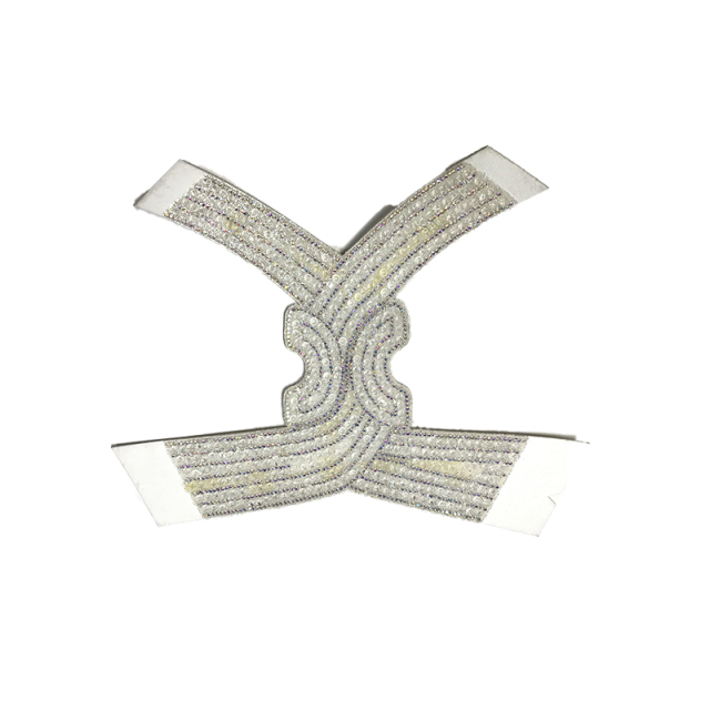 Custom new vamp accessories twine yarn embroidery rope embroidery hand nailed bead women sandal face semi-finished jewelry processing