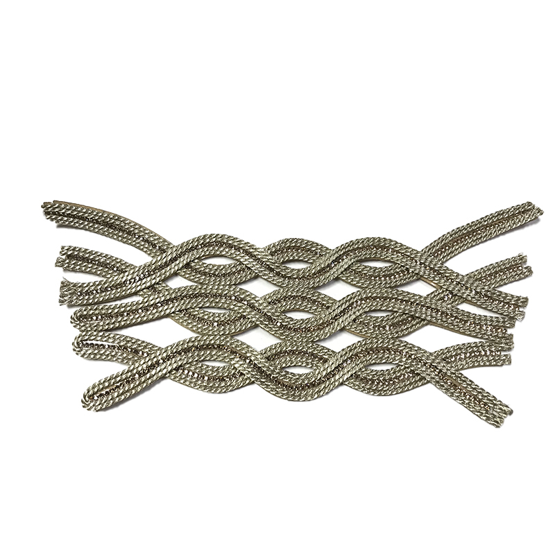Customized new vamp accessories twine braided PU embroidery rope embroidery women sandal face semi-finished accessories wholesale processing