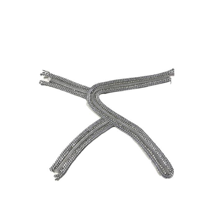 Customized new vamp accessories twine braided PU embroidery rope embroidery women sandal face semi-finished accessories wholesale processing