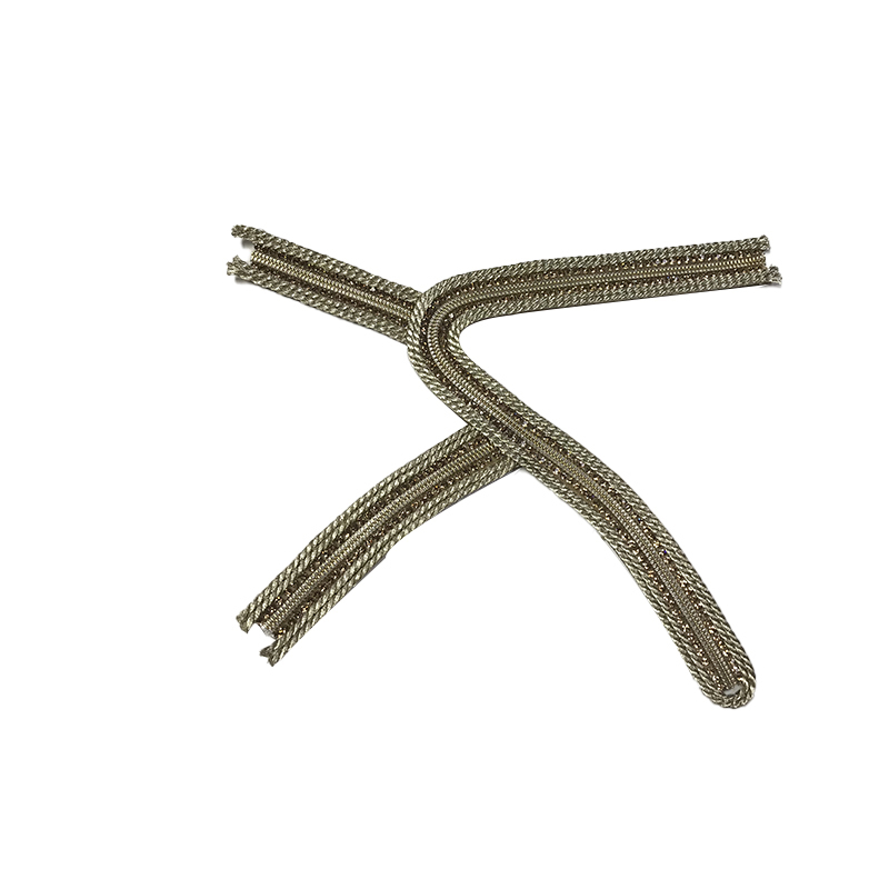 Customized new vamp accessories twine braided PU embroidery rope embroidery women sandal face semi-finished accessories wholesale processing