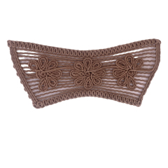 Custom new vamp accessories strand rope braided PU embroidery rope embroidery women sandal face semi-finished accessories wholesale processing
