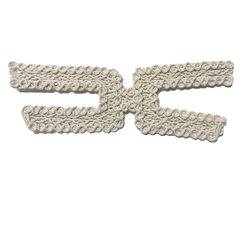 Custom new vamp accessories strand rope machine weaving hand nailed beads female sandal face semi-finished accessories wholesale processing