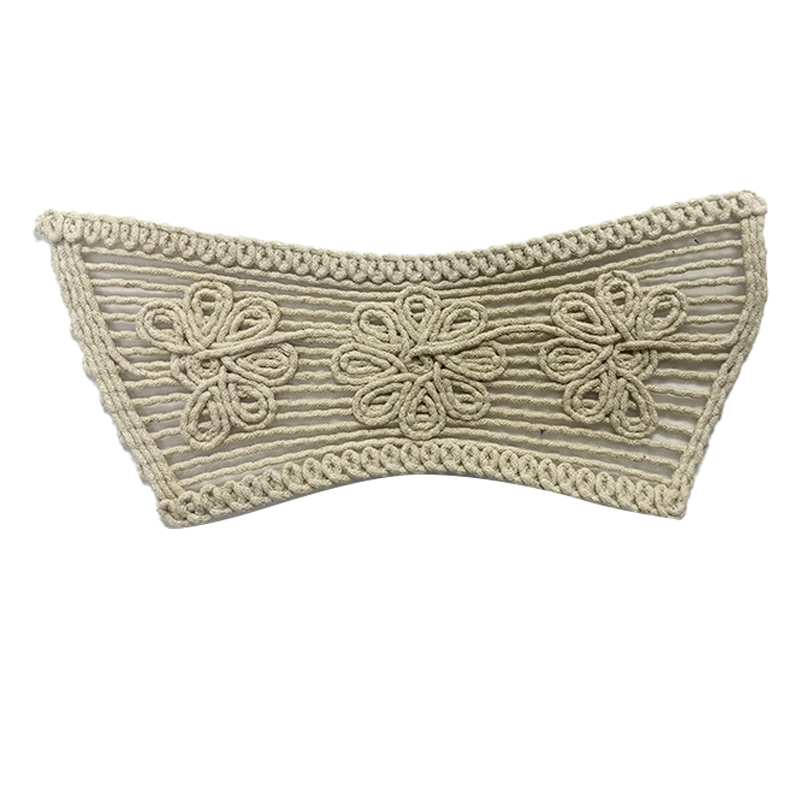 Custom new vamp accessories strand rope braided PU embroidery rope embroidery women sandal face semi-finished accessories wholesale processing