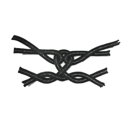 Customized new vamp accessories twine braided PU embroidery rope embroidery women sandal face semi-finished accessories wholesale processing