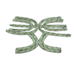 Customized new vamp accessories twine braided PU embroidery rope embroidery women sandal face semi-finished accessories wholesale processing