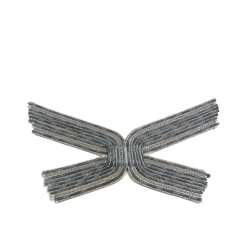 Customized new vamp accessories twine braided PU embroidery rope embroidery women sandal face semi-finished accessories wholesale processing