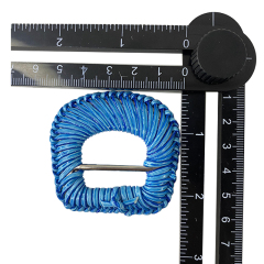 Explosive shoes flower accessories hardware buckle PP grass handmade crochet women's shoes jewelry accessories mold processing customized