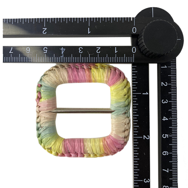 Explosive shoes flower accessories hardware buckle PP grass handmade crochet women's shoes jewelry accessories mold processing customized