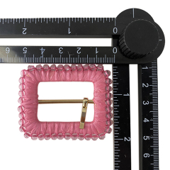 Explosive shoes flower accessories hardware buckle PP grass handmade crochet women's shoes jewelry accessories mold processing customized