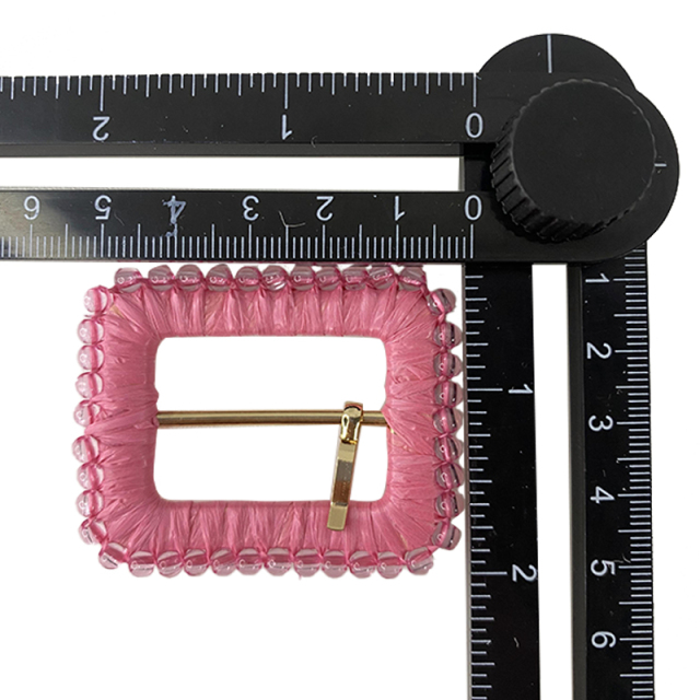 Explosive shoes flower accessories hardware buckle PP grass handmade crochet women's shoes jewelry accessories mold processing customized