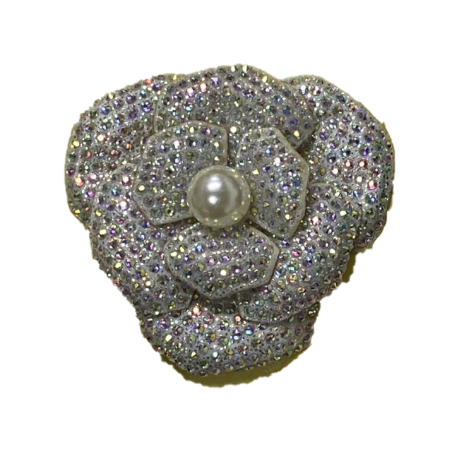 Cross-border rhinestone roses shoes flowers jewelry accessories shoes accessories acrylic shoes flowers full diamond manufacturers wholesale customized