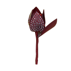 Cross-border new rhinestone roses shoes flower jewelry accessories shoes buckle accessories acrylic shoes flower full diamond manufacturers wholesale