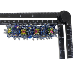 Customized bohemian bead embroidery shoes flower nail bead sewing bead slippers jewelry children's shoes accessories to sample processing