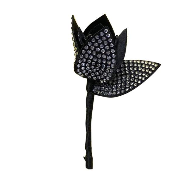 Cross-border new rhinestone roses shoes flower jewelry accessories shoes buckle accessories acrylic shoes flower full diamond manufacturers wholesale