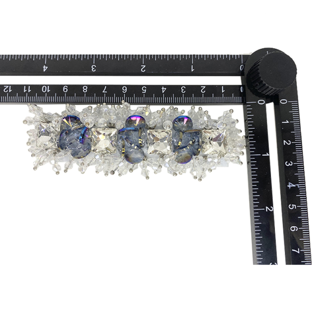 Customized bohemian bead embroidery shoes flower nail bead sewing bead slippers jewelry children's shoes accessories to sample processing