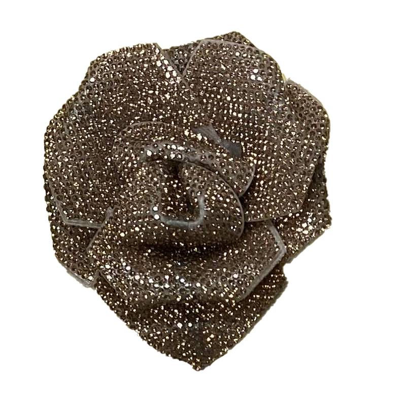 Cross-border rhinestone roses shoes flowers jewelry accessories shoes accessories acrylic shoes flowers full diamond manufacturers wholesale customized