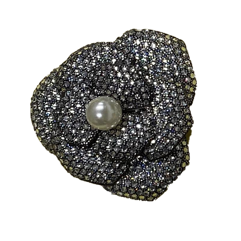 Cross-border rhinestone roses shoes flowers jewelry accessories shoes accessories acrylic shoes flowers full diamond manufacturers wholesale customized