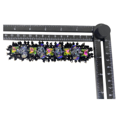 Customized bohemian bead embroidery shoes flower nail bead sewing bead slippers jewelry children's shoes accessories to sample processing