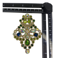 Customized adhesive backing drill package metal shoe buckle women's shoes slippers jewelry children's shoes accessories molding custom sample processing