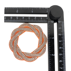 New removable rhinestone hardware shoes flower metal shoes buckle women's shoes decorations sandals accessories shoes material molding customized