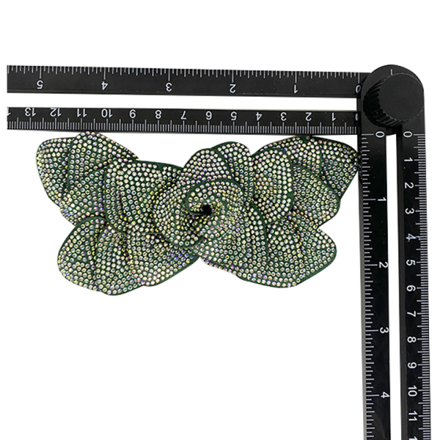 Customized hot drilling shoes flower rose petals sandals slippers jewelry children's shoes accessories to sample processing