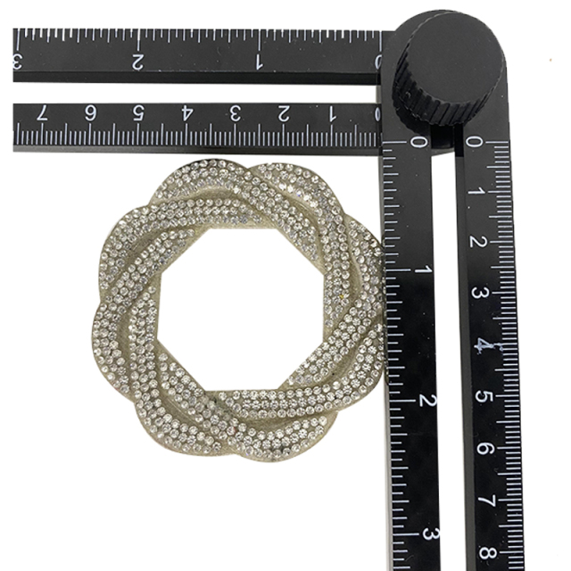 New removable rhinestone hardware shoes flower metal shoes buckle women's shoes decorations sandals accessories shoes material molding customized