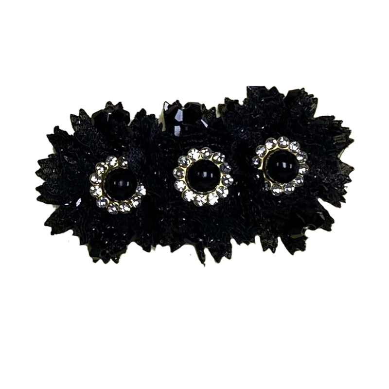 Cross-border explosion of women's shoes children's shoes handmade bead embroidery cloth shoes flower hot drilling shoes buckle shoes accessories glass drill rhinestone