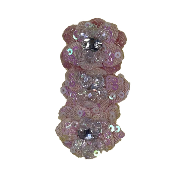 Cross-border explosion of women's shoes children's shoes handmade bead embroidery cloth shoes flower hot drilling shoes buckle shoes accessories glass drill rhinestone