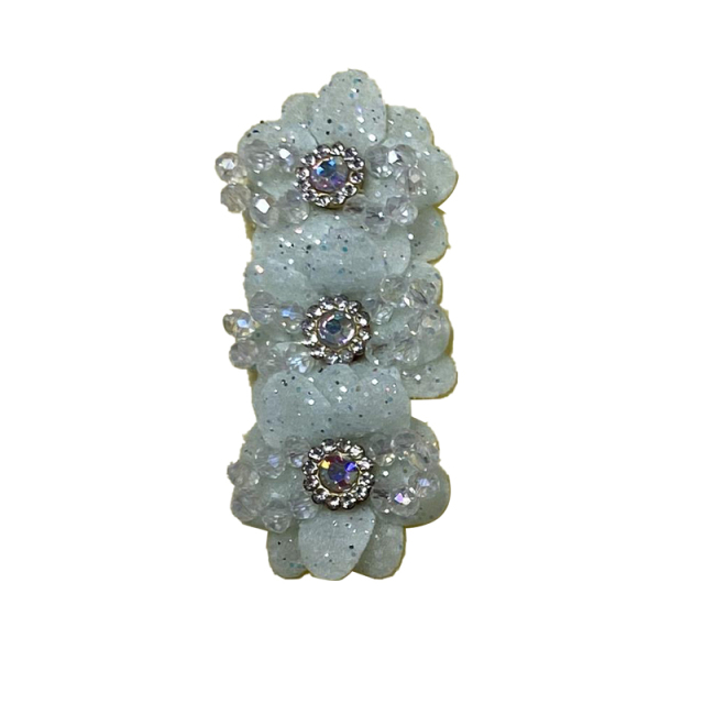 Cross-border explosion of women's shoes children's shoes handmade bead embroidery cloth shoes flower hot drilling shoes buckle shoes accessories glass drill rhinestone