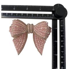 Cross-border explosion of women's shoes children's shoes handmade bead embroidery cloth shoes flower hot drilling shoes buckle shoes accessories glass drill rhinestone