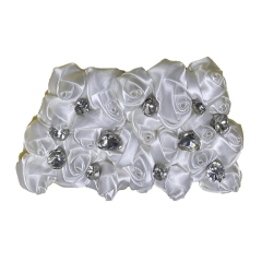 Cross-border explosion of women's shoes children's shoes handmade bead embroidery cloth shoes flower hot drilling shoes buckle shoes accessories glass drill rhinestone