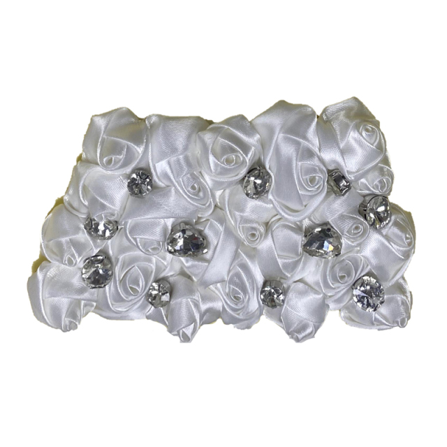 Cross-border explosion of women's shoes children's shoes handmade bead embroidery cloth shoes flower hot drilling shoes buckle shoes accessories glass drill rhinestone