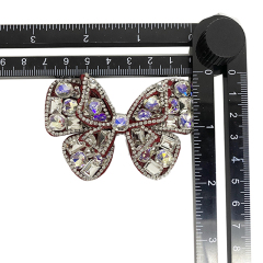 Hot shoes flower acrylic drill backing hot drilling handmade beading women's shoes jewelry to sample processing customized